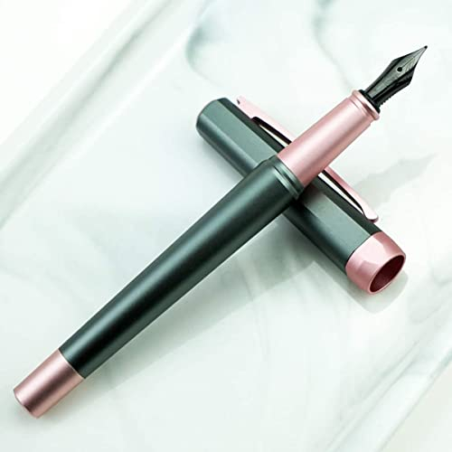 KIANSLA Füller Picasso 965 Bach Rhythm Alloy Füllfederhalter, Schwarze feine Feder – rosa Farbe