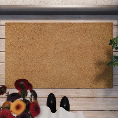 Coco Mat – snygg kokosdörrmatta från WECONhome för varje ingång (45 x 75 cm, natur)