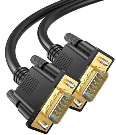 UVOOI VGA Cables 3FT, VGA Computer Monitor Cord Male to Male,1080P@60Hz Full HD 15 pin Video Cord for Computer PC Monitor Laptops TV Projectors and More