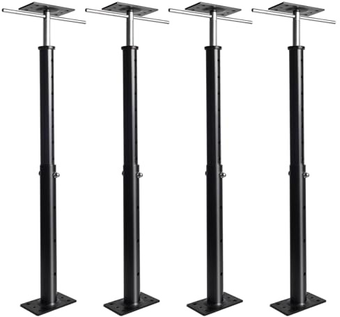 House Floor Jack, 19-38 inches Height Range, Adjustable Post Pole Jacks for Leveling, Joist Beam Basement Jack for House Foundation Temporary Support, 3-5 ton Capacity Floor Jack