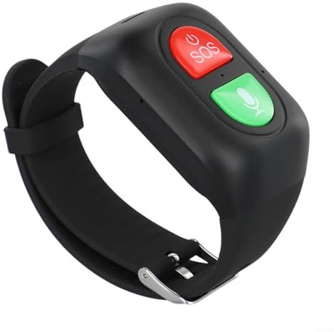 GLFLOW Montre intelligente GPS 4G avec système de chute, appel bidirectionnel, suivi électronique de localisation de la clôture pour moniteur de sécurité senior