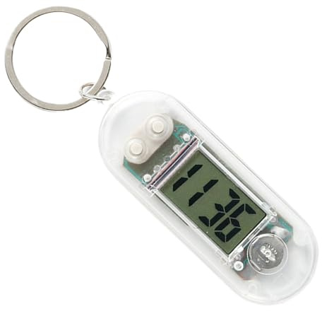 Llavero de Reloj Digital | Pequeño Dije de Reloj para Bolsos, Reloj electrónico portátil para Estudiantes y niños, Mini Reloj silencioso de Escritorio