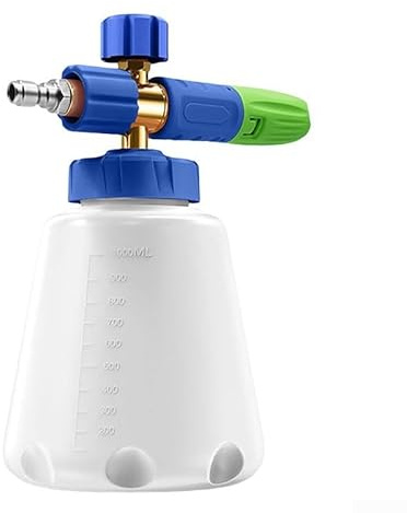 Botella de spray de espuma de alta presión de 1000 ml para lavado de coches y limpieza del hogar, construcción de aleación de aluminio, adecuada para lavar coches, techos, paredes, pisos y ventanas