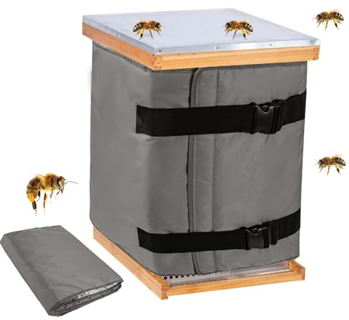 gjzje Bee Hive Insulation Wrap,Waterproof Windproof Beehive Insulated Covers - Beekeeping Outdoor Protective Insulation Supplies for Lawn Patio Grassland Farm Yard