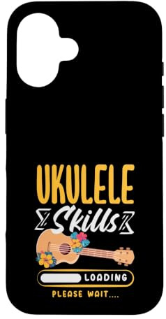 Ukulele Skills Loading Please Wait Funny Musician Coque pour iPhone 16