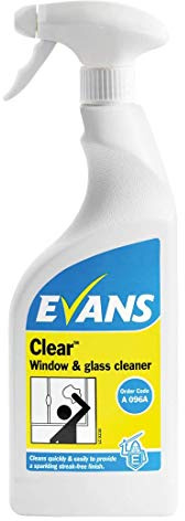 We Can Source It Ltd - Evans Window and Glass Cleaner 750ml with Streak-Free Formula – Quick-Clean Solution for Mirrors, Glass Tables, Domestic and Commercial Use – Hospital Grade, Unscented