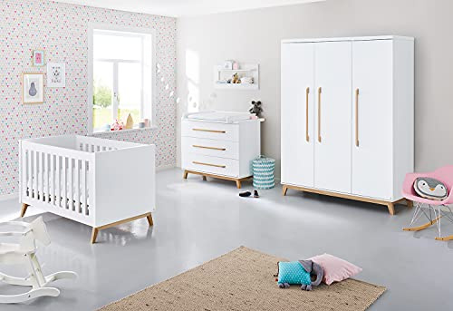 Pinolino 103415BG Kinderzimmer 'Riva' breit groß, weiß, 249 kg