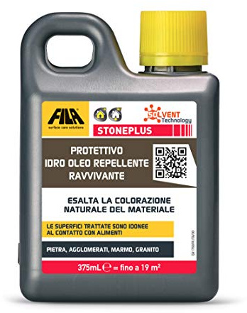 FILA Surface Care Solutions STONEPLUS, Protettivo per Pietra Impregnante Ravvivante ad Azione Antimacchia, 375ml