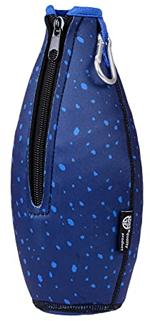 GRÄWE Flaschenhülle aus Neopren, kompatibel mit Sodastream-Glasflaschen, dunkelblau/hellblau