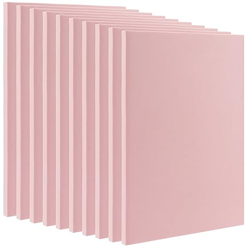 MOUYAT 10 Pack 8 x 6 Inch Pink Rubber Carving Blocks, Rubber Linoleum Block Stamp for Printmaking, DIY Craft Project