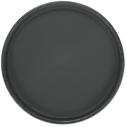 M METERXITY Plato para Macetas de Cerámica, Bandeja Recolectora de Agua para Plantas de 6.3, Platillos para Macetas de Plantas de Interior/Exterior [Redondo Negro]