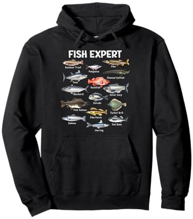 Fish Expert Graphic Herren Kleinkind Jungen Angelbekleidung Kinder Pullover Hoodie