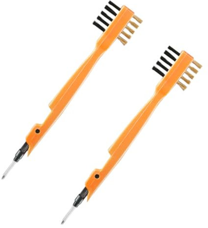 Beaupretty 2pezzi Spazzola Per Pulizia Scanalature Finestre Per Giunture Casa Spazzola Pavimenti Bagno Angoli Fessure Stipiti Porte