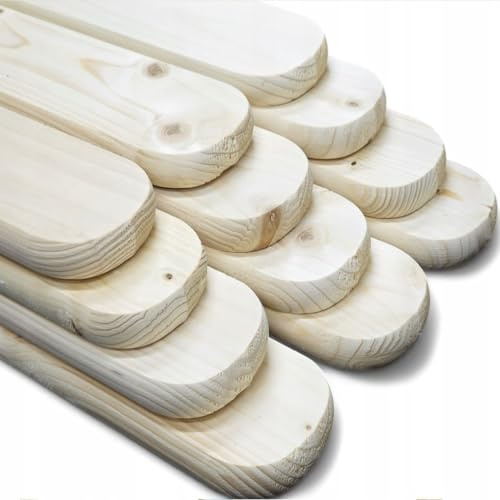 QLS Set 30 listelli abete/pino piallati 120 x 9 cm naturali