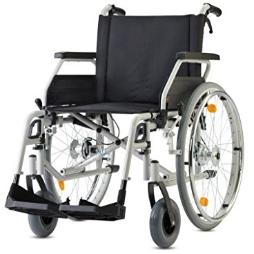 Bischoff Rollstuhl S-Eco 300 Sitzbreite 46 cm mit Trommelbremsen Faltrollstuhl Reiserollstuhl Transportrollstuhl