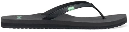 Sanuk Damen Yoga Joy Flip Flop, Schwarz, 38 EU