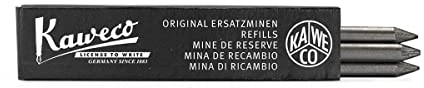 Kaweco Graphitminen 5.6 mm Schwarz 5B 3 Stück I Ersatz-Bleistiftminen für Fallbleistift I Grafit-Minen 5.6 mm