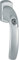 HOPPE Fenstergriff NY 0810SVS/U10 Alu.F9016 32mm abschl.