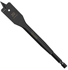 1 x SabreCut SCRIW20_1 20mm x 152mm Impact Rated Flat Wood Spade Bit for Softwood Hardwood Chipboard