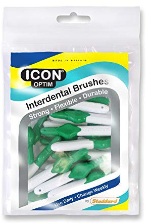 Stoddard Icon Green Standard-Interdentalbürsten, 25 Stück pro Packung