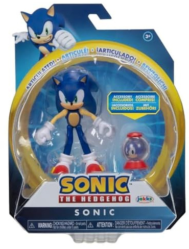 Sonic The Hedgehog Collection de Figurines articulées de 10,2 cm (Choisissez la Figure) (Sonic 2.0)
