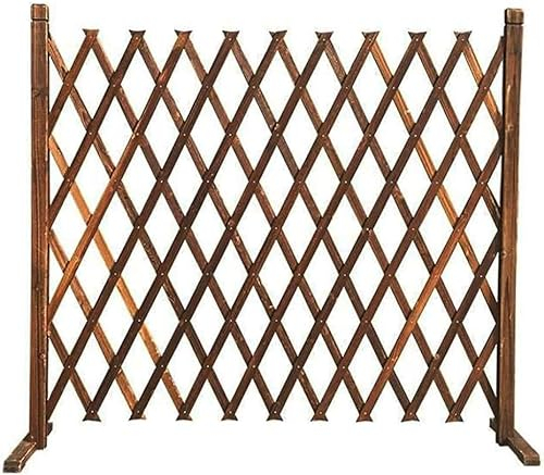 NAKEAH Zaun Holz Wand Spalier Teleskop Holzgitter Zaun Panel Hof Leitplanke Haustier Zaun Garten Spaliere (Größe: H70cm) (Size : H70cm)