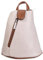 ITALYSHOP24 OBC Damen Rucksack Schultertasche Umhängetasche Backpack Handtasche Crossover Crossbody Henkeltasche Reise Stadtrucksack Beige