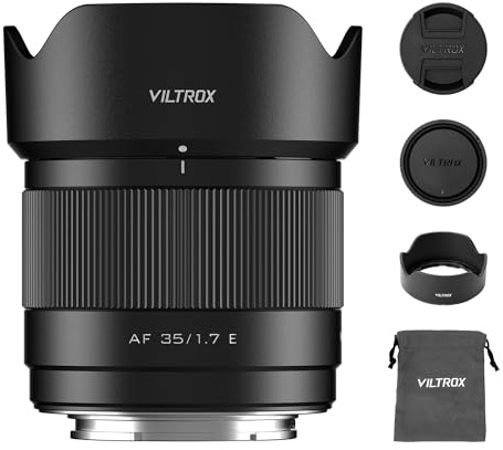 VILTROX AF 35mm F1.7 Air E Obiettivo per Sony E-Mount, obiettivo a focale fissa APS-C con ampia apertura f/1.7 autofocus compatibile con Sony ZV-E10 II EV10 a6700 a6600 a6400 a7c II a7rv a7iii