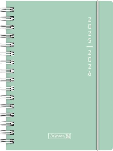 BRUNNEN Schülerkalender 2025/2026 „Plain Mint“ | A5, Kunststoff
