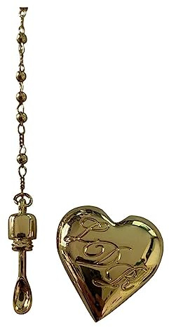 LDR Lana Rey - Collar con colgante de corazón de serpiente y cucharón, chapado en oro, logotipo de serpiente y rapé, estilo vintage, talla única