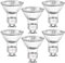 LedWekei Bombillas halógenas Gu10, 220v halógena gu10 50w, bombillas de luz blanca cálida regulables 2700K (paquete de 6)