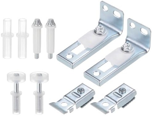 QUARKZMAN 2 Set di Kit Ferramenta per Porte a Libro Include Perno Superiore e Inferiore, Staffa e Ruota Guida Kit Ferramenta per Porte a Libro per Armadio Pieghevole