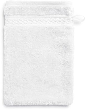 MÖVE Pure Luxury Waschhandschuh 15 x 20 cm aus 100% Ägyptischer Baumwolle, Snow