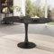MURUL Mesa de comedor extensible ovalada para el tiempo libre, moderna, sencilla, 100/140 x 100 x 75 cm (negro)