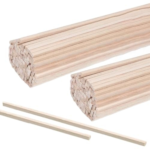 Trähantverkspinnar 30 cm 120 Stycken Byggstavar Handsnidningsmaterial