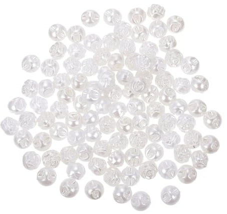 UTHCLO 100 pezzi Bottoni in Resina Forma di Rosa per Cucito Pulsanti di Ricambio Resistenti e Decorativi per Camicie Maglioni e Cappotti