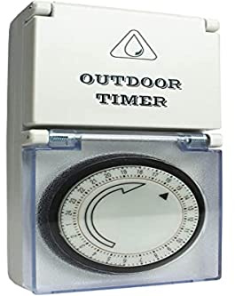 as - Schwabe Zeitschaltuhr für Außenbereich - 96 Schaltzeiten - Tages-Zeitschaltuhr energiesparend - präzise Steuerung - einfache Bedienung - Timer-Steckdose mit hohem Berührungsschutz - IP44, 24031