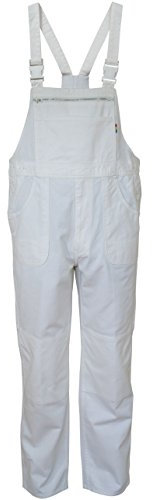 Carson Classic Workwear Arbeitslatzhose aus reiner Baumwolle, 1 Stück, 60, weiß, KTH26.W