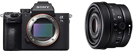 Sony Alpha 7 III Fotocamera Mirrorless Full-Frame, Nero + SEL-50F25G Obiettivo Full-Frame Focale Fissa 50mm F2.5, Premium Serie G