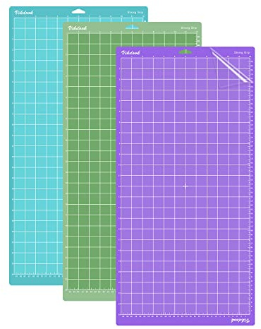 VIKDOOK skärmatta för Cricut Maker 3/Maker/Explore 3/Air 2/Air/One 12 x 24 60,5 x 30,5 Variety Grip Large Adhesive Light Standard stark greppmatta för cricut tillbehör