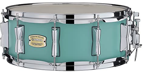 Yamaha SBS-1455MSG 14-Inch Stage Custom Birch Snare Drum, Matte Surf Green