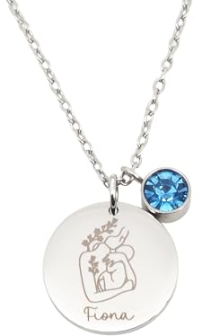Personalisierte Halskette Mutter Kind Tochter Sohn Baby Geschenk