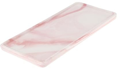 IMIKEYA Stone Pattern Ceramic Tray for Bathroom Storage Small Jewelry Ring Dish Holder for Dressing Table Organization