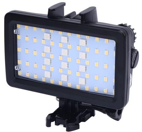 Vattentät LED -videolampa för Fotografering, 130ft/40 M RGB Dykfyllning Ljus 5000 Till 6000K