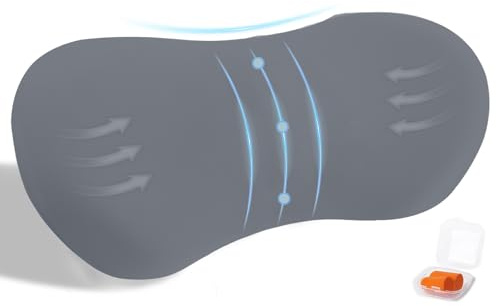 Svankstödskudde för sömn av minnesskum, ergonomisk ryggkudde, andningsbar ländryggsstödskudde, för säng, stol, bil och kontorsstol, för smärtlindring i nedre delen (mörkgrå)