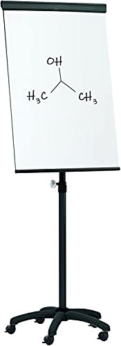 Techly 305410 Lavagna Magnetica Cancellabile Flipchart Portablocco Ruote 70x100 cm