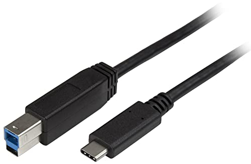 StarTech.com Cable Adaptador de 2m USB Tipo C a USB B USB 3.0 (5Gbps) - Cable de Impresora USB C a USB Tipo B (USB315CB2M)