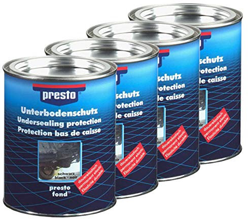Presto 4X 603253 UBS - Protezione per Pavimento, Bitumen, Protezione Contro Le Pietre, 1,3 kg, Colore: Nero