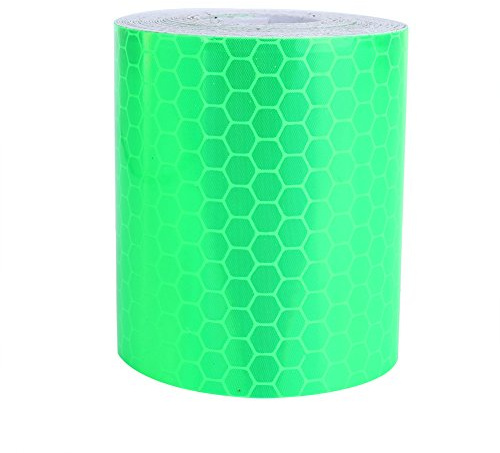 Xinrub ​3m x 5cm Nastro Luminoso Nastro Fluorescente Adesivo segnaletico di sicurezza Nastro Bagliore Nel Buio Verde Fluorescente Luminoso Nastro Rimovibile Impermeabile per Camion Rimorchi Auto