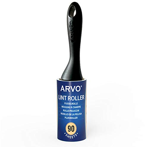 ARVO Lint Roller for Pet Hair and Dust, Lint Rollers for Clothes, Furniture’s and Carpet, Sticky Roller Contains 90 Sheets with 1 Handle with 1 Roll